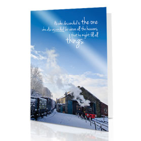 Ascending Above Christmas Card